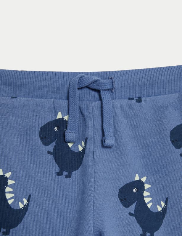 Cotton Rich Dinosaur Joggers (0-3 Yrs)