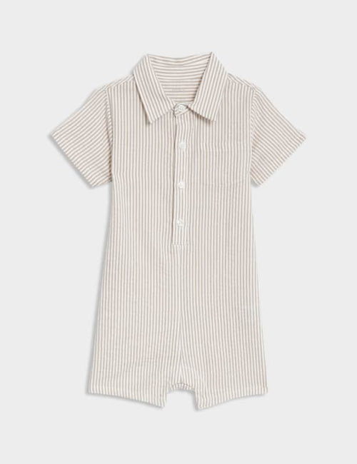 Pure Cotton Striped Romper (0-3 Yrs)