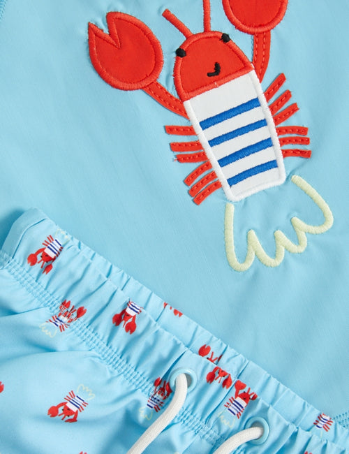 2pc Lobster Long Sleeve Swim Set (0-3 Yrs)