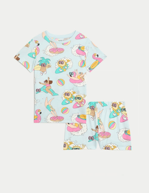 Pure Cotton Printed Pyjamas (8-14 Yrs)