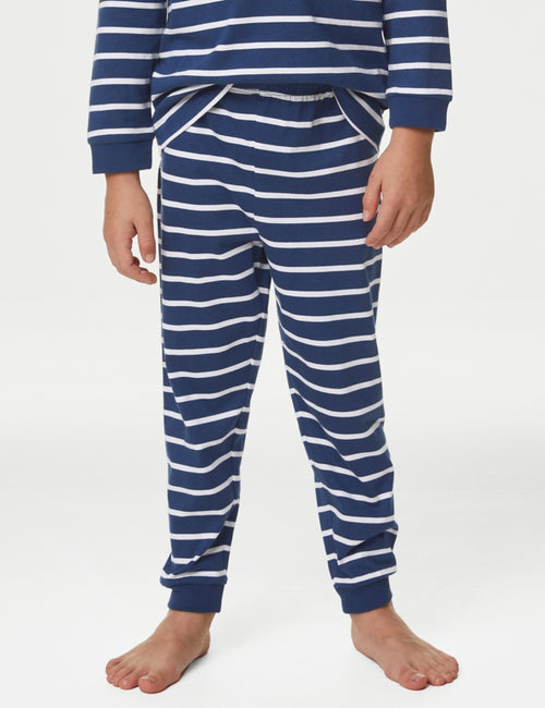 Pure Cotton Striped Pyjamas (1-8 Yrs)