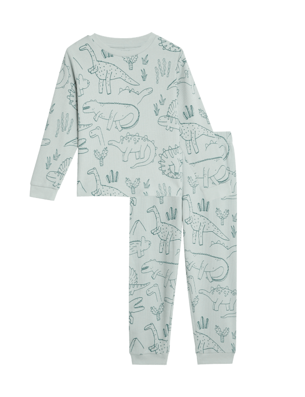 Pure Cotton Dinosaur Pyjamas (1-8 Yrs)