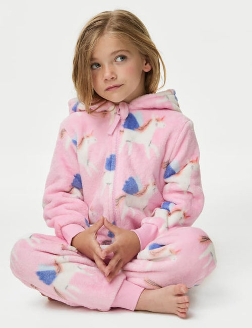 Fleece Unicorn Onesie (1-7 Yrs)