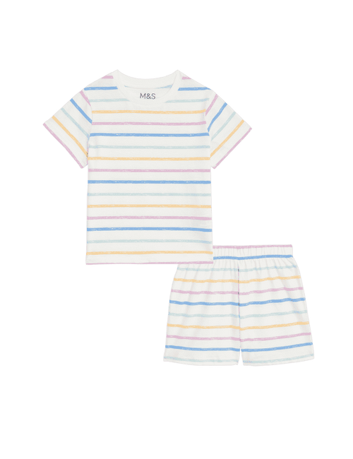 Pure Cotton Striped Pyjamas (1-8 Yrs)