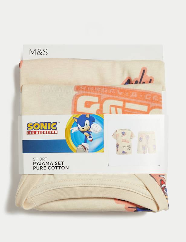 Pure Cotton Sonic the Hedgehog™ Pyjamas (3-14 Yrs)