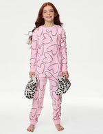 Fleece Heart Pyjamas (1-16 Yrs)