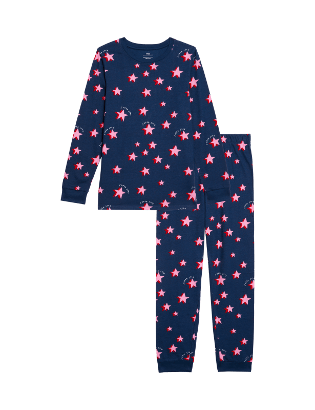 Pure Cotton Star Pyjamas (1-16 Yrs)