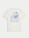 Pure Cotton Surf Graphic T-Shirt (6-16 Yrs)