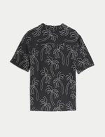 Pure Cotton Textured Palm Tree Shirt (2-16 Yrs)