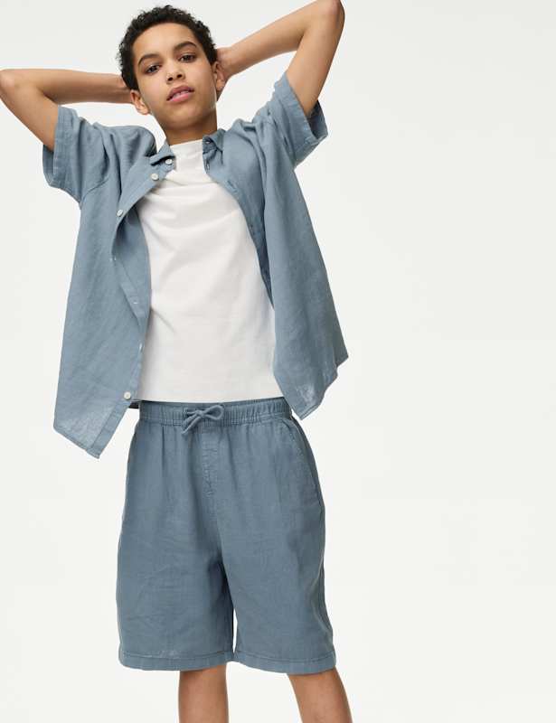 Linen Rich Shorts (2-16 Yrs)