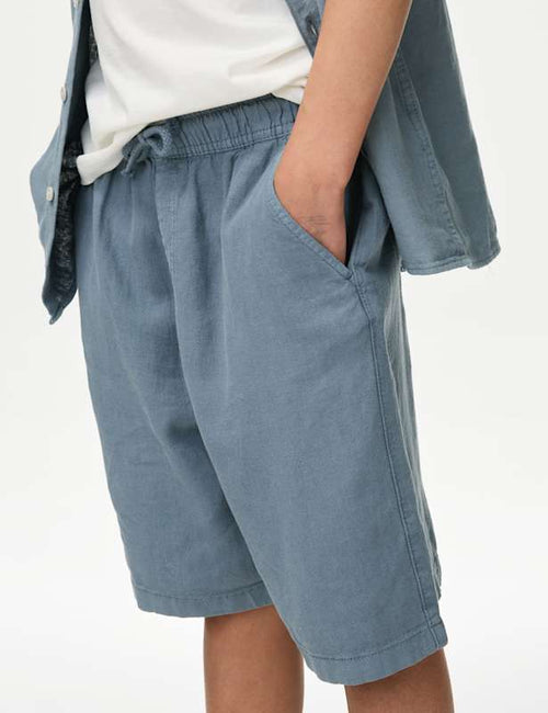 Linen Rich Shorts (2-16 Yrs)