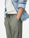 Linen Rich Cuffed Trousers (6-16 Yrs)