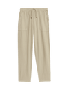 Linen Rich Cuffed Trousers (6-16 Yrs)