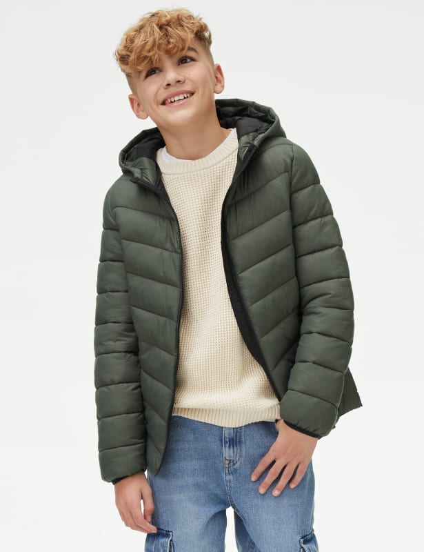 Stormwear™ Lightweight Hooded Padded Coat (6-16 Yrs)