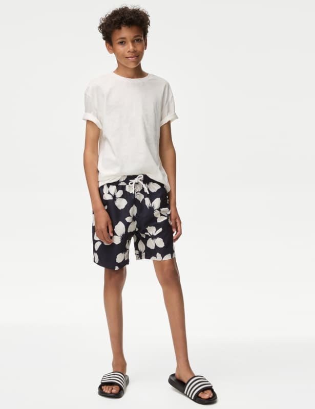 Mini Me Floral Swim Shorts (6-16 Yrs)