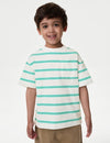 Pure Cotton Striped T-Shirt (2-8 Yrs)