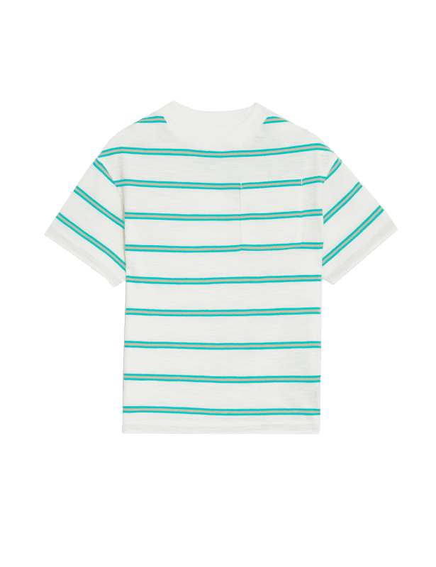 Pure Cotton Striped T-Shirt (2-8 Yrs)