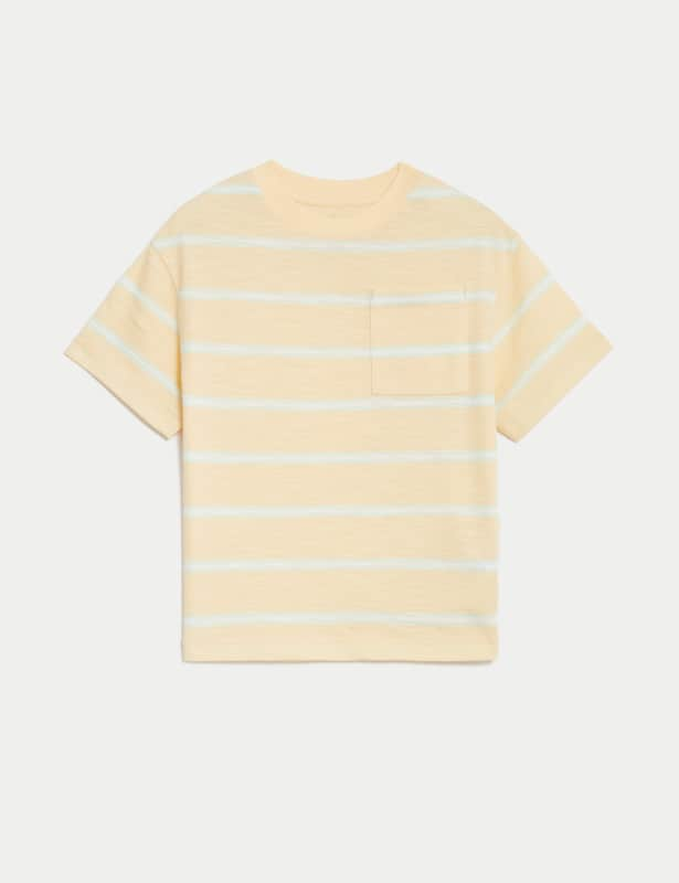 Pure Cotton Striped T-Shirt (2-8 Yrs)