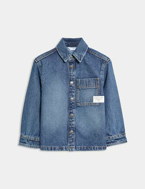 Pure Cotton Twill Denim Shirt (2-8 Yrs)
