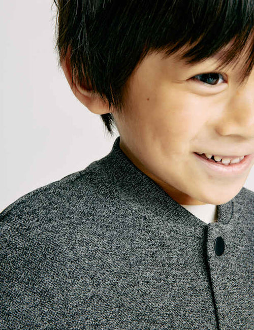 Cotton Blend Jersey Bomber Jacket (2-8 Yrs)