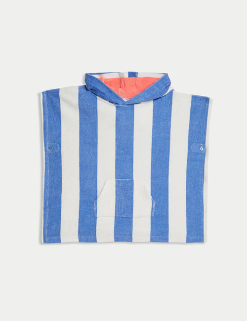 Pure Cotton Striped Poncho (2-8 Yrs)