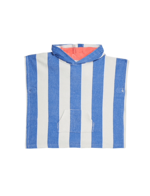 Pure Cotton Striped Poncho (2-8 Yrs)