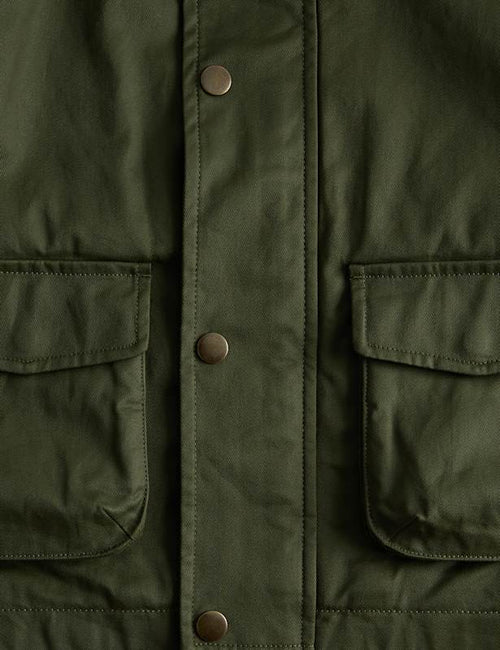 Waxed Jacket With Corduroy Collar (2-8 Yrs)
