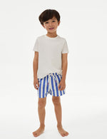 Shorter Length Stripe Swim Shorts (2-8 Yrs)