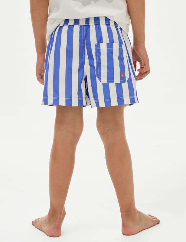 Shorter Length Stripe Swim Shorts (2-8 Yrs)