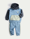 2pc Colour Block Hooded Top & Bottom Outfit (2-8 Yrs)
