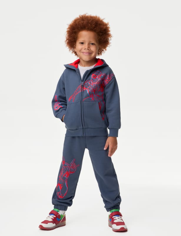 Cotton Rich Spider-Man™ Zip Hoodie (2-8 Yrs)