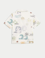 2pc Pure Cotton Abstract Shirt & T-Shirt Set (2-8 Yrs)