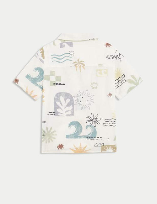 2pc Pure Cotton Abstract Shirt & T-Shirt Set (2-8 Yrs)
