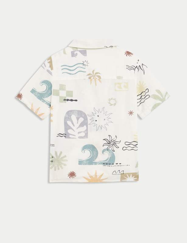 2pc Pure Cotton Abstract Shirt & T-Shirt Set (2-8 Yrs)