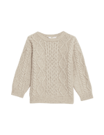 Cotton Rich Textured Jumper (1-8 Yrs)