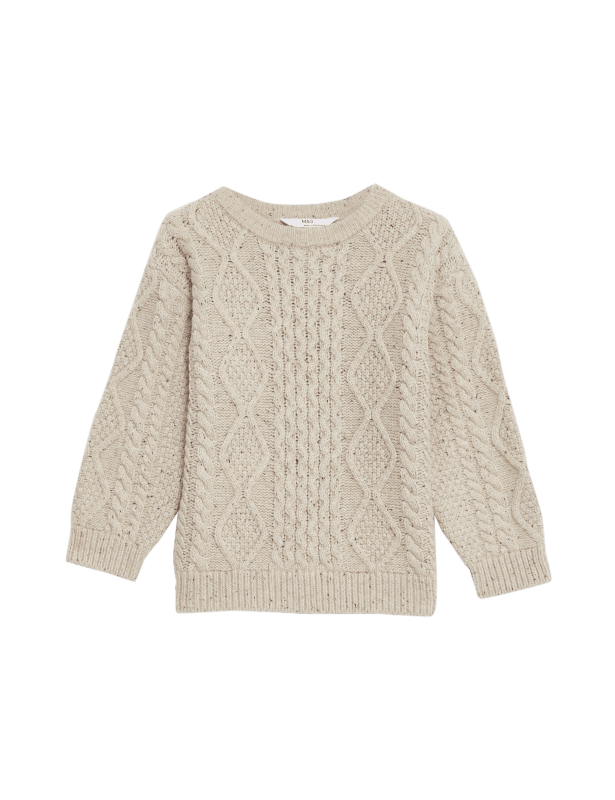 Cotton Rich Textured Jumper (1-8 Yrs)