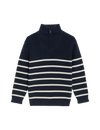 Pure Cotton Striped Half Zip Jumper (2-16 Yrs)