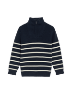 Pure Cotton Striped Half Zip Jumper (2-16 Yrs)