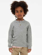 Henley Knitted Jumper (0-8 Yrs)