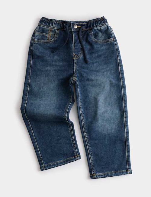 Straight Leg Cotton Rich Comfort Waist Jeans (2-8 Yrs)