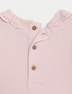 2pk Cotton Rich Frill Collar Bodysuits (6½lbs-3 Yrs)