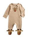 Pure Cotton Novelty Reindeer Sleepsuit (0-12 Mths)