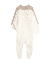 3pk Cotton Rich Ribbed Sleepsuits (6½lbs-3 Yrs)