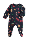 Pure Cotton Christmas Print Sleepsuit (0 Mths-3 Yrs)