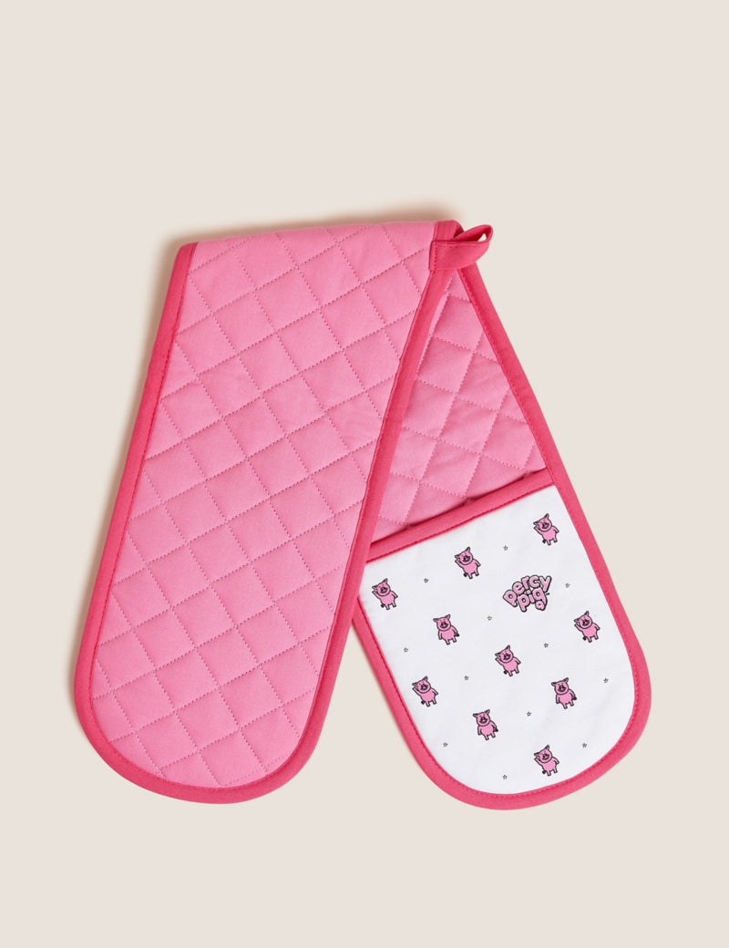 Pure Cotton Percy Pig™ Double Oven Glove