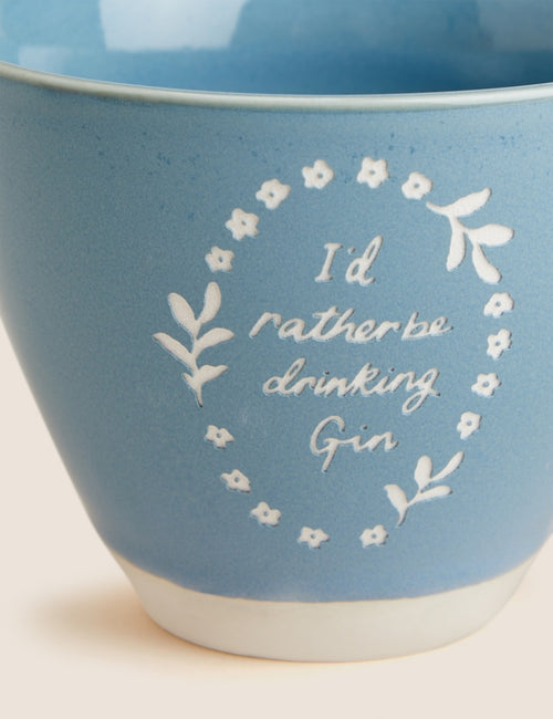 Rather Be Drinking Gin Slogan Mug