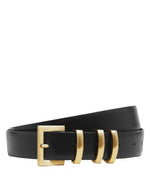 Leather Square Buckle Jean Belt