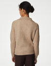 Recycled Blend Ribbed Jumper with Wool
