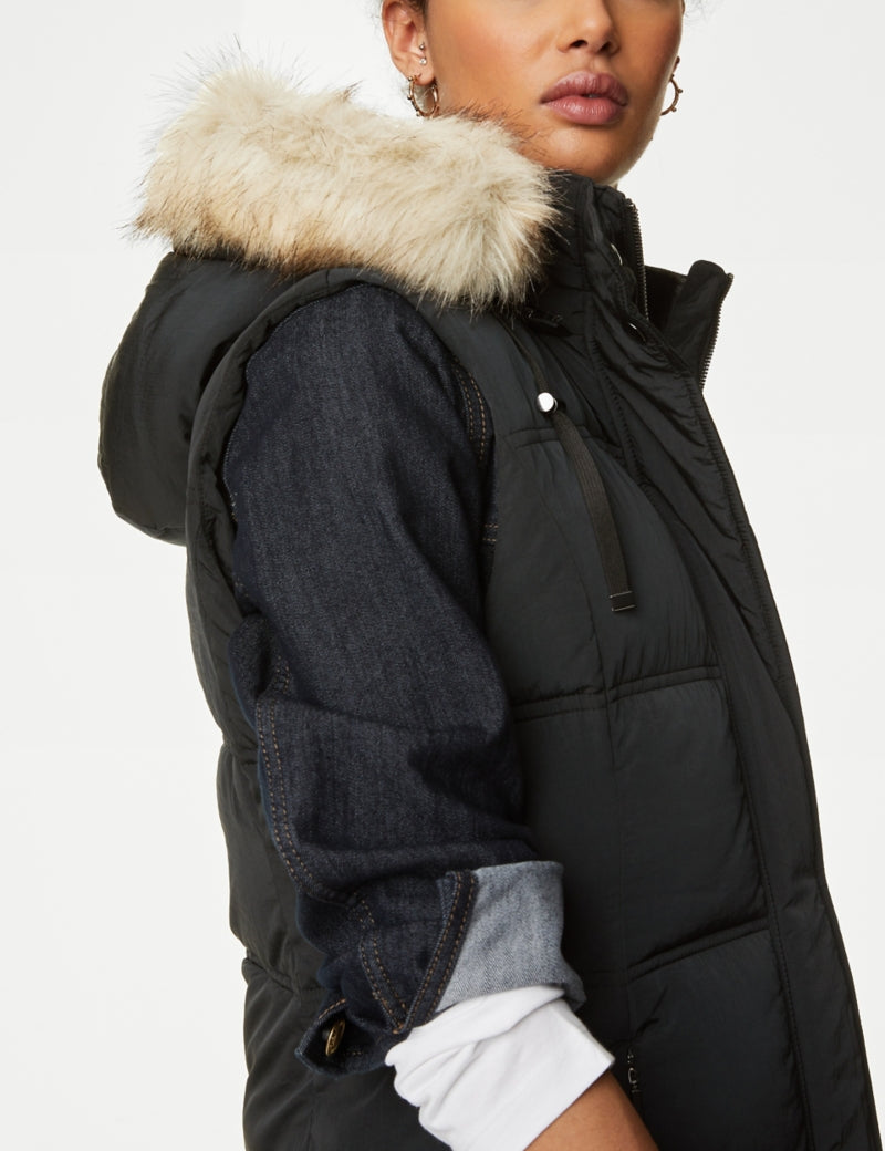 Recycled Thermowarmth™ Hooded Puffer Gilet