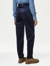Cord Tapered Ankle Grazer Trousers